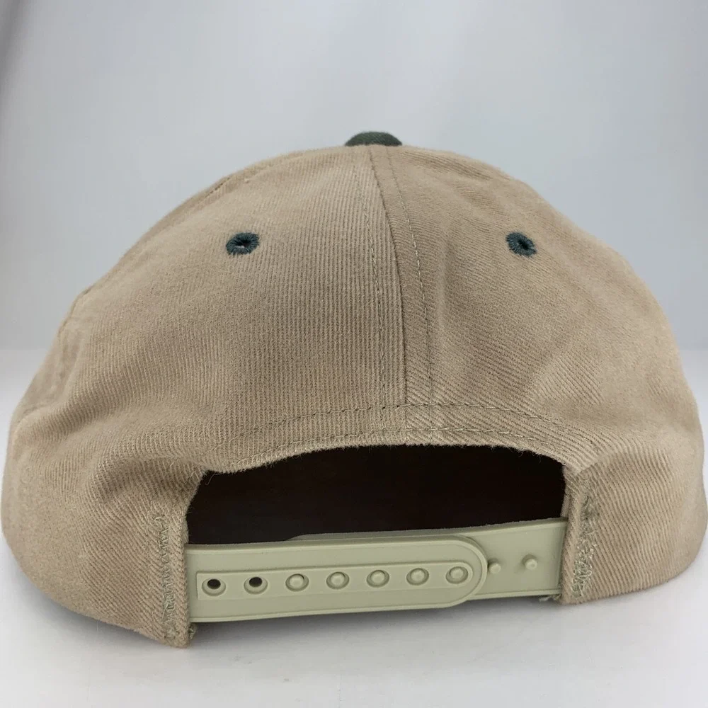 Mannix Oil Company Inc Hat Tan Green Adjustable Snapback Cap Factory